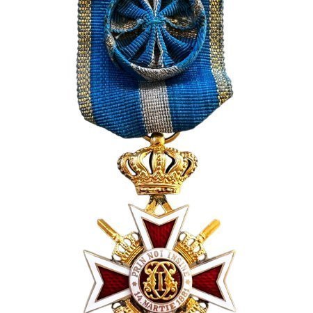 The Order Of The Crown Of Romania With Swords